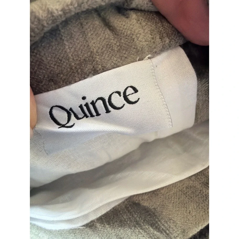 New QUINCE Slate Luster‎ Velvet Curtain Cotton Lined 48 x 96